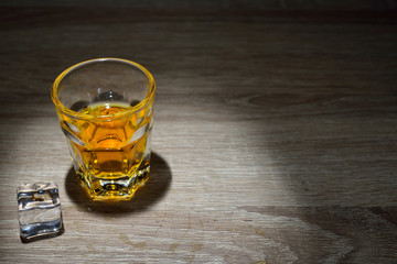 whisky shot drinks, Alcohol shots, Scotch and alcohol, alcoholic drinks, alcohol glasses top view, alcohol glasses of whiskey, alcoholic drink with ice on a glass.