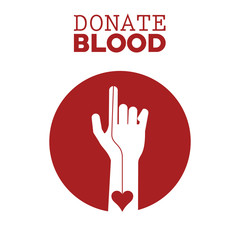 donate blood campagne poster vector illustration eps 10