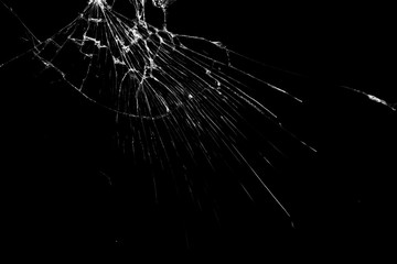 Lithography of a Crack Glass