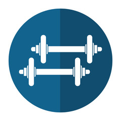 dummbell weight fitness shadow vector illustration eps 10