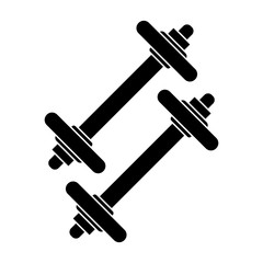 dummbell weight fitness pictogram vector illustration eps 10