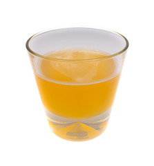 Unfiltered beer in a small glass.