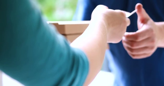  pizza delivery guy delivering pizza