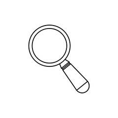 Magnifying glass lupe icon vector illustration graphic design