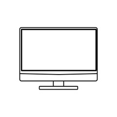 Modern tv technology icon vector illustration graphic design
