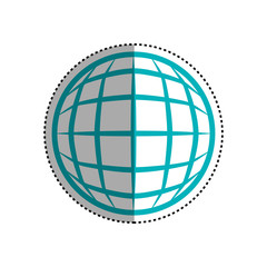 Global sphere symbol icon vector illustration graphic design