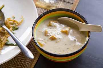 Pumpkin in coconut cream