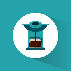 coffee maker glass pot image vector illustration eps 10
