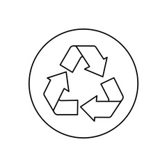 Recycle reduce and reuse icon vector illustration graphic design