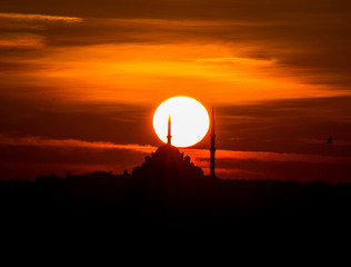 Sunset mosque