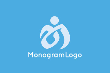 Letter A and J Monogram Logo Design Vector