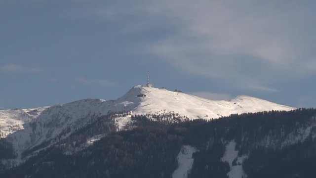 Goldeck, Berg, K&auml;rnten, Sender, Sendemast, Winter, Schnee, Winter