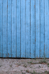 Blue wooden texture background and earth