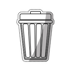 Isolated trash can icon vector illustration graphic design