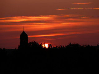 Abendrot über Osnabrück