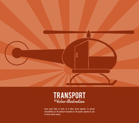 transport helicopter vehicle design vector illustration eps 10