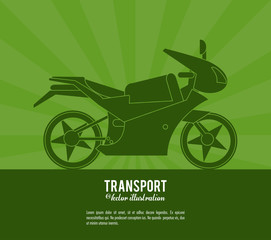 Fototapeta na wymiar transport motorcycle vehicle design vector illustration eps 10