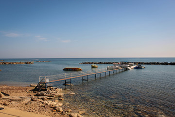 Mediterranean sea coast views, Paphos, Cyprus