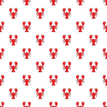 Lobster Pattern, Cartoon Style