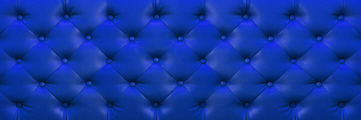 horizontal elegant dark blue leather texture with buttons for background and design