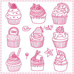 Doodle Cupcake