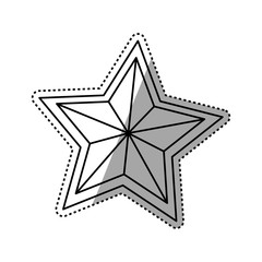 Star shape symbol icon vector illustration graphic design