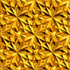 Seamless Gold Star Texture