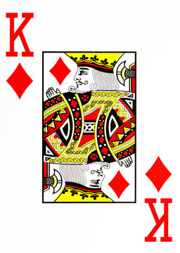 large index playing card king of diamonds