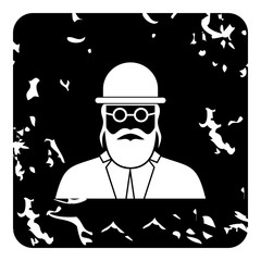 Jew icon, grunge style