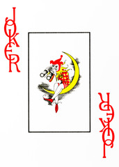 large index playing card joker