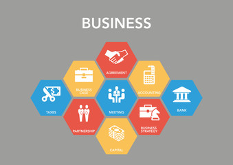 Busıness Icon Concept