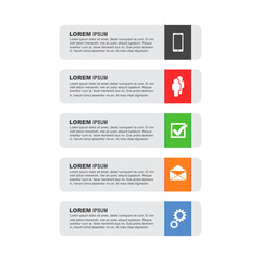 Infographic templates for business. Vector illustration on white background.