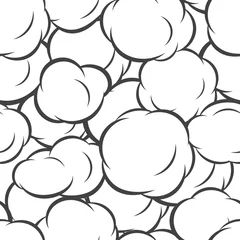Printed kitchen splashbacks Pop Art Bubbles seamless pattern