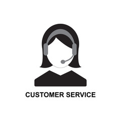 customer service icon isolated vector