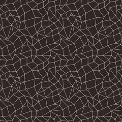 Obraz premium Outline polygon seamless pattern.