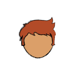 Man faceless head icon vector illustration graphic design