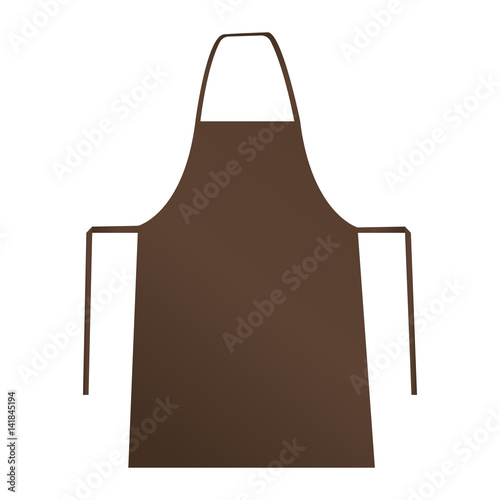 Download "Brown apron isolated on white background. Mockup for ...