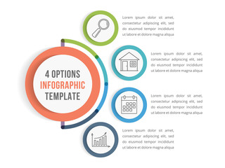 Infographic Template with Four Options