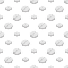 seamless pattern with  drugs pills and capsules for your design