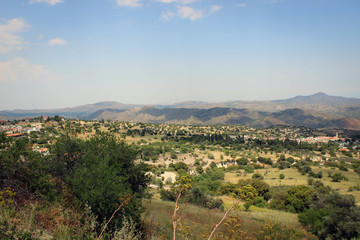 Fototapeta na wymiar Nature landscapes near Lefkara, Cyprus