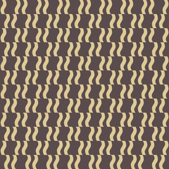 Seamless ornament. Modern geometric pattern with repeating golden elements