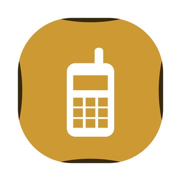 Gold Telephone Icon