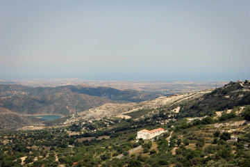 Fototapeta na wymiar Nature landscapes near Lefkara, Cyprus