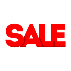 Sale, price tag icon. Sign isolated on white background. Vector flat design illustration