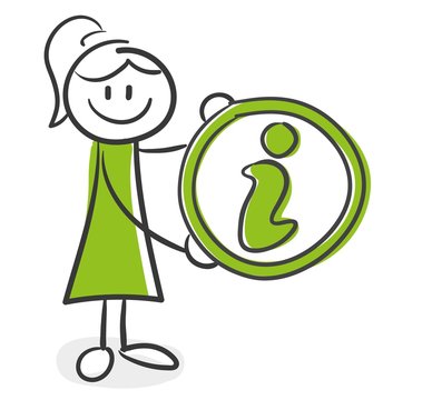 Stick Figure Series Green Woman / Information