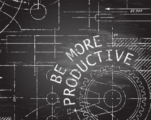 Be More Productive Blackboard Machine