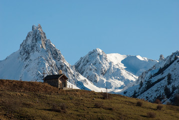 Valloire paysage d'automne