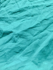 Light turquoise natural linen surface texture background