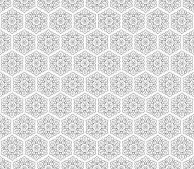 Seamless flower ornament