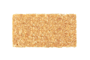 Closeup of granola bars isolated